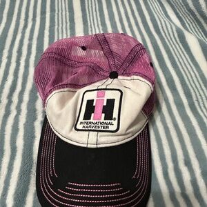 Pink and Black Women's Hat
